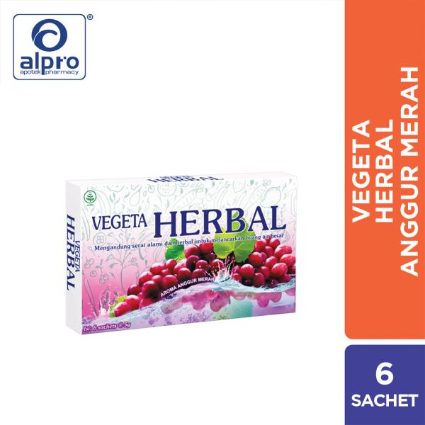 Vegeta Herbal Anggur Merah 6 Sachet